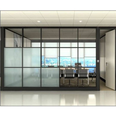 Harga yang bagus Demountable Office Glass Partition Wall with 30-42dB Sound Insulation and 108mm/90mm Thickness on line