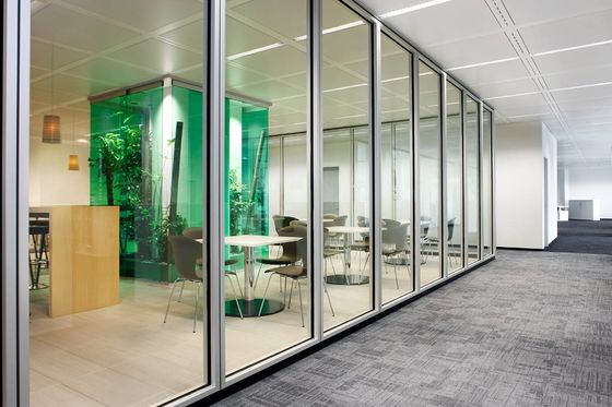 Beli Soundproof Fireproof Tempered Glass Partition Wall Frame Aluminium online manufacture