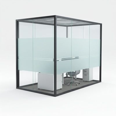 Beli Kantor Double Glass Partition Wall Soundproof Dimenggalkan online manufacture