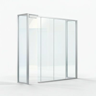Beli Panorama Pemecahan Glass Partitions, Temporary Glass Partition Walls Frame Aluminium online manufacture