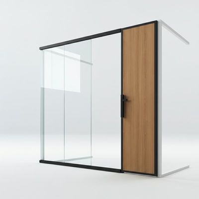Beli Tembok partisi kaca modern dengan panel kayu untuk ruang kantor online manufacture