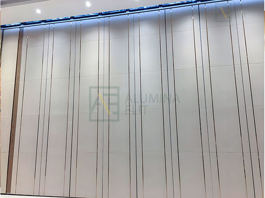 Harga yang bagus Aluminum Commercial Operable Partition Wall System with 6061-T6 Profile and 304 Stainless Steel Roller on line