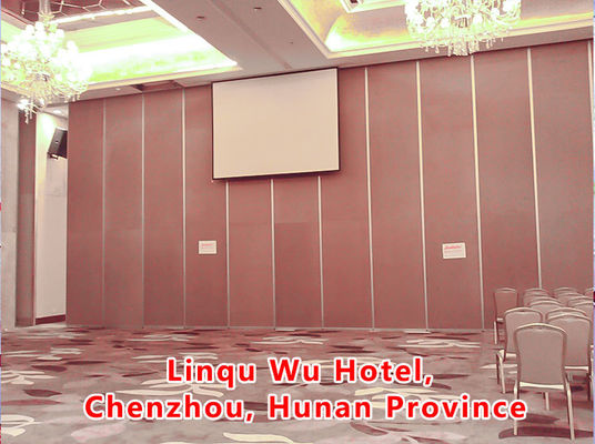 Harga yang bagus Acoustic Movable Partition Wall with STC Rating 42-56dB and 6061-T6 Aluminum Frame on line