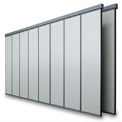 Harga yang bagus No Floor Track Acoustic Partition Wall with Q235 Steel Frame and Up to 18M Height for Conference Halls on line