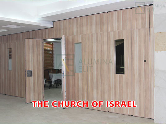 Harga yang bagus Gereja Israel: Partisi Dinding Bergerak Serat Kayu Ketebalan 285CM dengan Kekuatan Segel 800N dan Daya Tarik Magnet 40N/m on line