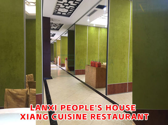 Harga yang bagus Aluminum Alloy Frame Operable Partition Wall System with Stc Rating 42-56dB and Fabric Surface Finishing on line