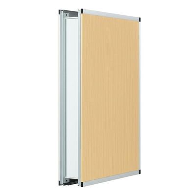 Harga yang bagus Fireproofing Acoustic Partition Wall with 6061-T6 Aluminum Alloy Frame and High Pressure Laminate Board on line