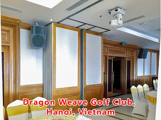 Harga yang bagus Sliding Movable Partition Wall with Dupont POM Roller Magnetic Seal and Jack Lifting Mechanism on line