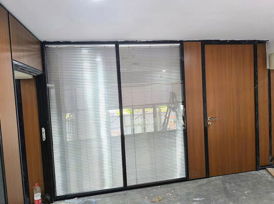Harga yang bagus Customized Acoustic Glass Partition Wall with Stainless Steel 304# Accessories and EPDM Sealant Rubber for Laboratory Settings on line