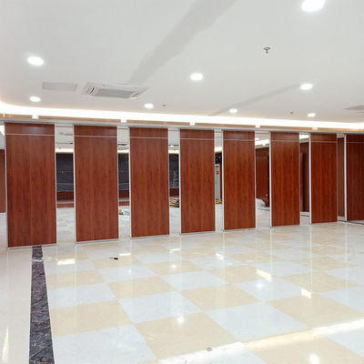Acoustic Banquet Hall Movable Partition Wall Divider Sistem partisi geser kayu