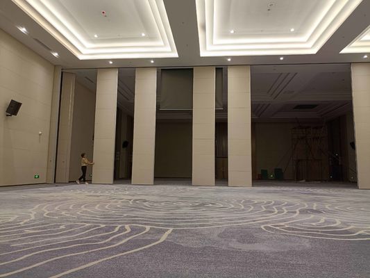 Melamine Board Gym Akustik Partisi Tembok Ballroom Soundproof Tembok Lipat
