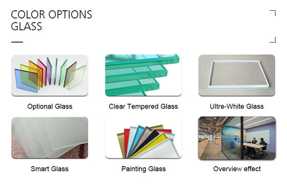 Harga yang bagus Top Didukung Modern Estetika Kantor Kaca Tembok Partisi dengan Optimasi Ruang on line