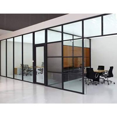 Harga yang bagus Demountable Office Glass Partition Wall with 30-42dB Sound Insulation and 108mm/90mm Thickness on line