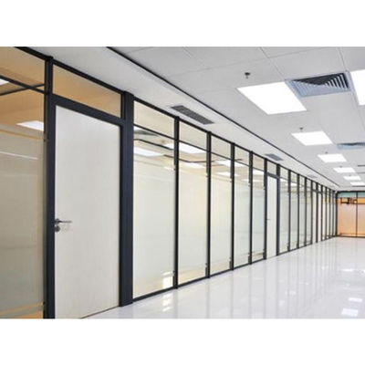 Tembok pemisah kaca tempered, dinding pemisah pemisah lipat single glazed