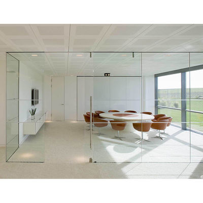 Restoran Acoustic Glass Partition Wall Single Glazed Conference Room Tembok Kaca