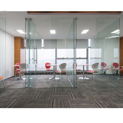 Tembok partisi kantor kaca Single glazed Frame Aluminium Tembok partisi kaca