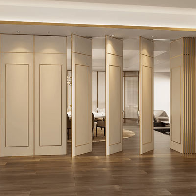 OEM ODM Acoustic Sliding Wall Movable Banquet Partition Walls Dengan Panel tahan api