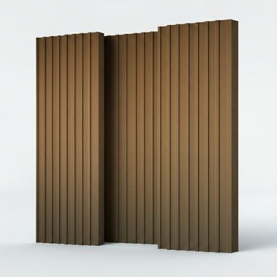 Panel dinding partisi akustik tebal kayu 68cm untuk gedung kantor