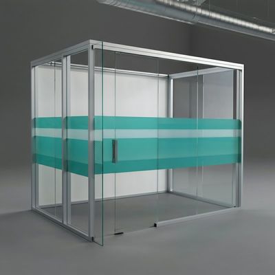 Harga yang bagus Fungsional dan Bergaya Aluminium Frame Kantor Kaca Partisi Tembok untuk Kantor Modern on line