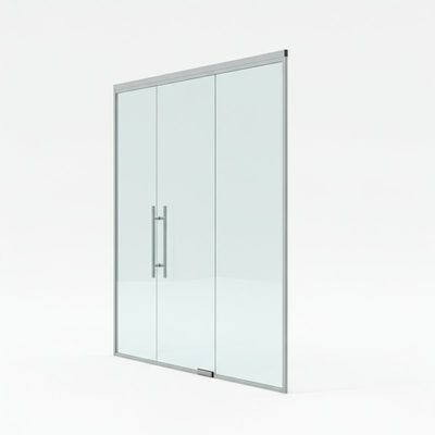 Full View Single Glass Partition Wall dengan Aluminium Frame untuk Kantor Modern