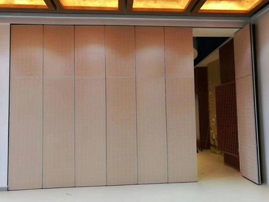 Dinding partisi bergerak MDF Melamine selesai Panel Untuk Hotel