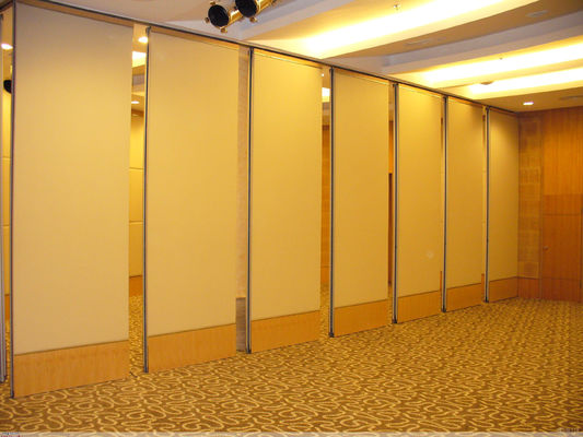 Tipe 85 pemisah ruangan retractable dinding partisi kedap suara bingkai aluminium dinding partisi bergerak