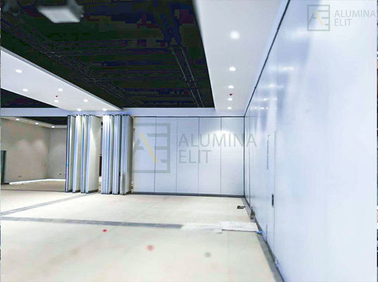 Harga yang bagus Fireproof dan Soundproof Pindah Partisi Tembok dengan 6061-T6 Aluminium Alloy Frame dan Galvanized Square Tube Keel on line