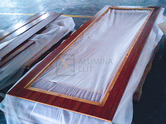 Harga yang bagus Dinding Partisi Bergerak Tahan Api dan Kedap Suara dengan Rangka Paduan Aluminium 6061-T6 dan Ketebalan 105mm on line