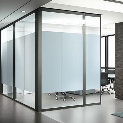 Harga yang bagus Aluminum Single Glazed Glass Partition Wall with Sound Insulation and Custom Design for Modern Offices on line