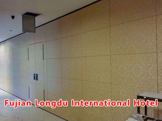 Harga yang bagus Operable Partition Wall System with STC Rating 42-56dB and 6061-T6 Aluminum Frame Featuring 304 Stainless Steel Roller on line