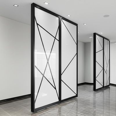 Harga yang bagus Sliding Acoustic Partition Wall dengan Glass Finish Dimensi yang dapat disesuaikan dan Desain OEM & ODM on line